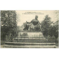carte postale ancienne 28 NOGENT-LE-ROTROU. Statue de Rémy-Belleau 1916