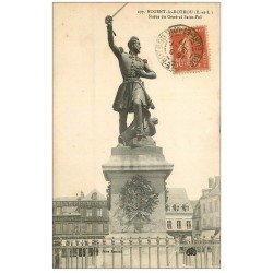 carte postale ancienne 28 NOGENT-LE-ROTROU. Statue du Général Saint-Pol 1917