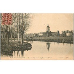 carte postale ancienne 28 NOGENT-LE-ROTROU. Vaches sur les bords de l'Huisne 1904