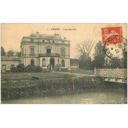 carte postale ancienne 28 PIERRES. Propriété Gaïl 1916