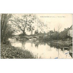 carte postale ancienne 28 SAINT-MOUSSEL. Vue sur l'Eure et le Pont