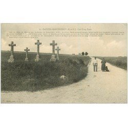 carte postale ancienne 28 SAINT-OUEN-MARCHEFROY. Les Cinq Croix