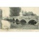 carte postale ancienne 28 SAINT-REMY-SUR-AVRE. Le Vieux Pont en pierre 1908