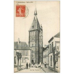 carte postale ancienne 28 SENONCHES. Eglise 1908