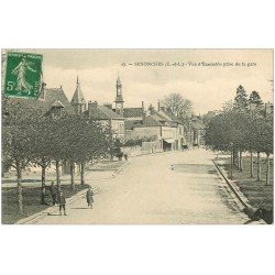 carte postale ancienne 28 SENONCHES. Vue prise de la Gare 1914