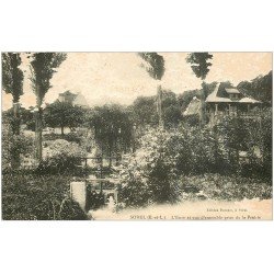 carte postale ancienne 28 SOREL. L'Eure vue de la Prairie. Petit grattage...