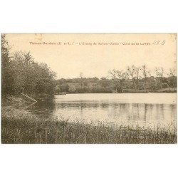 carte postale ancienne 28 THIRON-GARDAIS. Etang de Sainte-Anne 1937