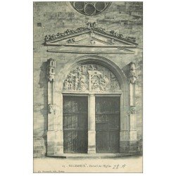 carte postale ancienne 28 VILLEMEUX. Portail de l'Eglise