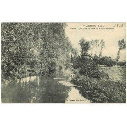 carte postale ancienne 28 VILLEMEUX. Vue prise du Pont de Mesnil-Ponceaux 1915