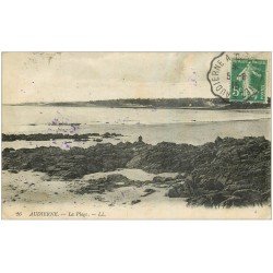 carte postale ancienne 29 AUDIERNE. La Plage 1915