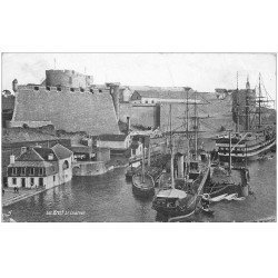 carte postale ancienne 29 BREST. Château et Voiliers