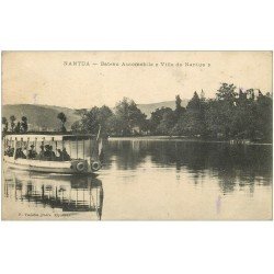 carte postale ancienne 01 NANTUA. Bateau Automobile Ville de Nantus 1922