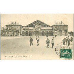 carte postale ancienne 29 BREST. La Gare de l'Ouest 1911