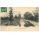 carte postale ancienne 03 VICHY. Les Bords du Sichon 1908. Lavandières
