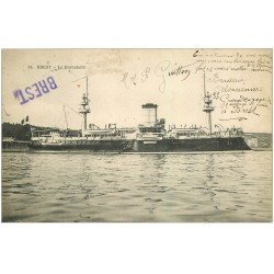 carte postale ancienne 29 BREST. Le Redoutable 1907. Navire de Guerre