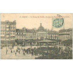 carte postale ancienne 29 BREST. Musique Equipage de la Flotte Champ de Bataille 1906