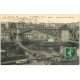 carte postale ancienne 29 BREST. Pont National et Passerelle flottante 1912