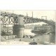 carte postale ancienne 29 BREST. Pont National et Passerrelle en Bois