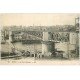 carte postale ancienne 29 BREST. Pont National et sous-passerelle en bois