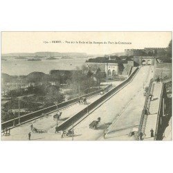 carte postale ancienne 29 BREST. Rampes du Fort de Commerce