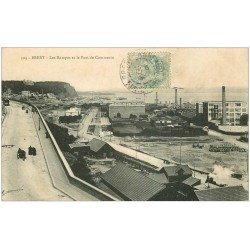 carte postale ancienne 29 BREST. Rampes et Port de Commerce 1906 (défaut)