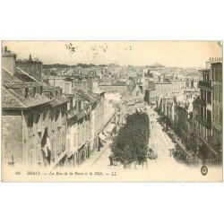 carte postale ancienne 29 BREST. Rue de la Porte 1916
