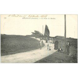 29 BRIGNOGNAN. Route du Menhir 1918. Carte verso vierge