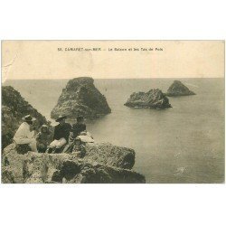 carte postale ancienne 29 CAMARET-SUR-MER. Balcon et Tas de Pois (pli coin gauche)...