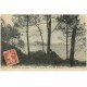 carte postale ancienne 29 CARANTEC. Personnage couché Bois de Sapins 1911. Baie de Morlaix