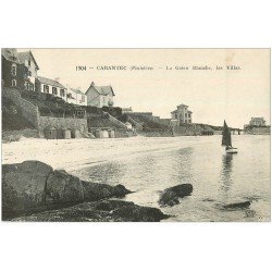 carte postale ancienne 29 CARANTEC. Villas Grève Blanche