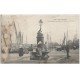 carte postale ancienne 29 CONCARNEAU. Fontaine Quais du Bassin 1901 (Défauts)...