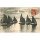 carte postale ancienne 29 DOUARNENEZ. Bâteaux lieu de Pêche 1911