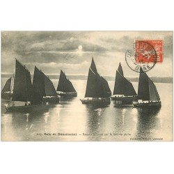 carte postale ancienne 29 DOUARNENEZ. Bâteaux lieu de Pêche 1911