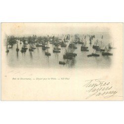carte postale ancienne 29 DOUARNENEZ. Départ pour la Pêche 1902