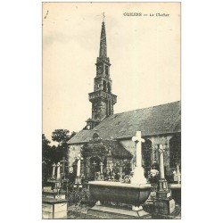 carte postale ancienne 29 GUILERS. Le Clocher et Cimetière
