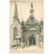 carte postale ancienne 29 GUIMILAU. Portail et Clocher Eglise 1923