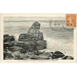 carte postale ancienne 29 ILE DE BATZ. Toul al Sarpant 1929