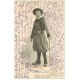 carte postale ancienne 29 JAFFRENNOU. Le Barde Taldir 1903 chantant l'Hymne National Breton