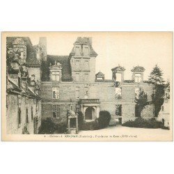 carte postale ancienne 29 KERJEAN. Cour du Château