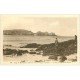 carte postale ancienne 29 KERLOC'H. Plage de Morgat à Camaret. Château de Dinanr