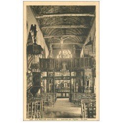 carte postale ancienne 29 LA ROCHE-MAURICE. Jubé et Chaire Eglise