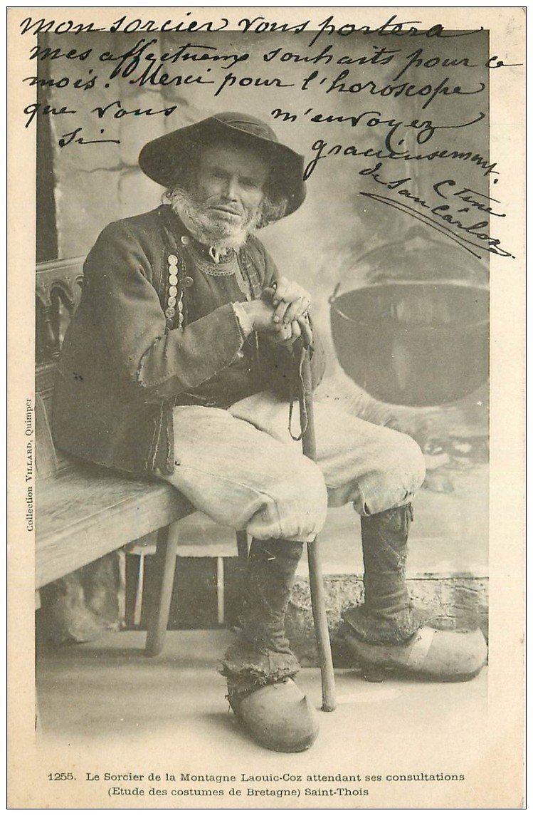 29 Le Sorcier de la Montagne Laouic-Coz 1905. Costume Saint-Thois