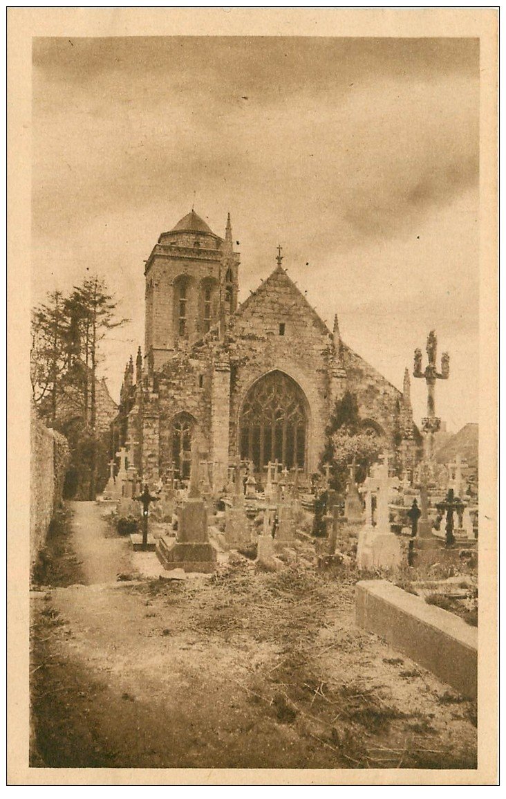 carte postale ancienne 29 LOCRONAN. Cimetière