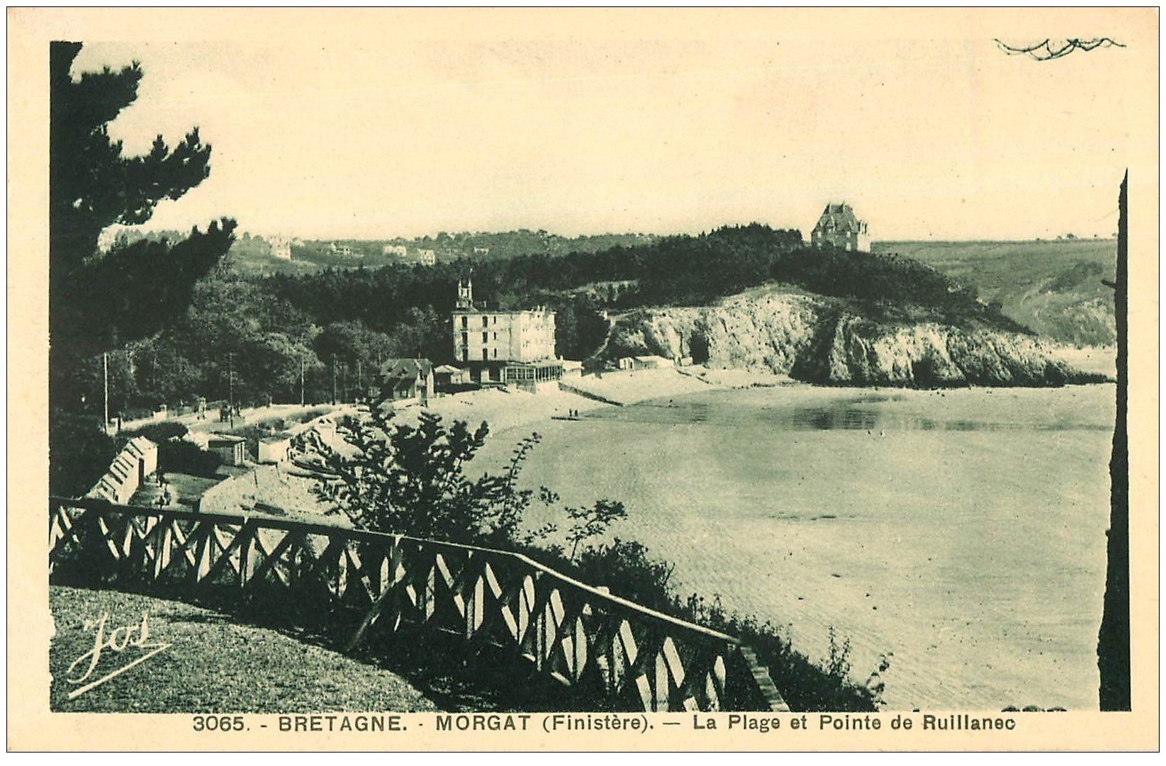 carte postale ancienne 29 MORGAT. Pointe de Ruillanec
