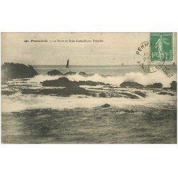 carte postale ancienne 29 PENMARCH. Barre de Saint-Guénolé 1922
