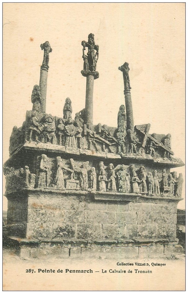 carte postale ancienne 29 PENMARCH. Calvaire de Tronaën