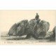carte postale ancienne 29 PENMARCH. Marin sur le Rhinocéros Saint-Guénolé