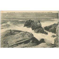 carte postale ancienne 29 PENMARCH. Rocher de Saint-Guénolé