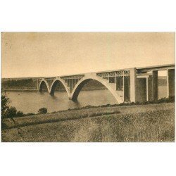 carte postale ancienne 29 PLOUGASTEL-DAOULAS. Pont Louppe sur l'Elorn 1935