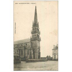 carte postale ancienne 29 PLOUNEOUR-TREZ. L'Eglise vers 1900